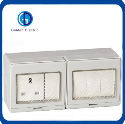 13A 4 Gang Switch 1 Gang IP55 المعياري البريطاني