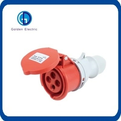 Bon prix IP55 industriel 110V 32a prise verrouillée Blanc bleu pour alimentation électrique en ligne
