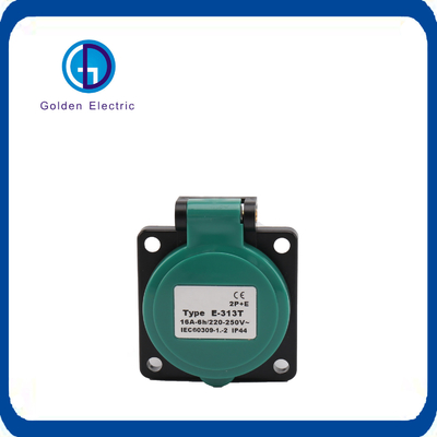 IP67 Cắm cắm công nghiệp được gắn trên tường Kháng nước Kháng nhiệt 80