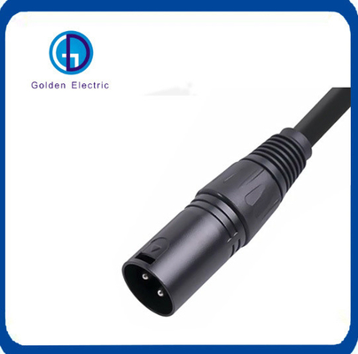 Küçük Boyutlu XLR 3 Pin Endüstriyel Fiş Altın Kaplama ile Yüksek Esneklik