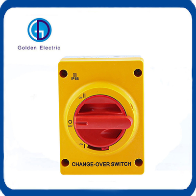 3p 4p 25A 40A 63A 220V-415V IP66 Khung chuyển mạch xoay AC chống nước để thay đổi