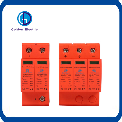 PV 태양계 급류 보호 장치 AC DC SPD 2p 3p 4p 20-40ka DC500V/600V/800V/1000V