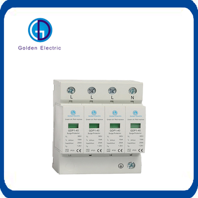 Güneş Evi için AC Sistemi Aşınma Koruyucusu SPD 20ka-40ka 2p 3p 4p 275V 385V 420V T1 T2