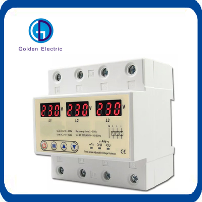 Düzenlenebilir koruma ve sınırlı akım ile 220V Over Under Voltage Regulator