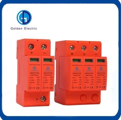 Hệ thống năng lượng mặt trời Photovoltaic sử dụng AC / DC 2p 3p Bảo vệ tăng áp Thiết bị bảo vệ sét Imax 40ka