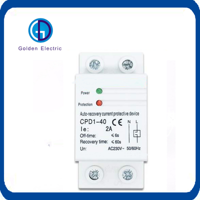 Thiết bị bảo vệ tự động phục hồi trên và dưới điện áp có chứng nhận ROHS 63A 230V