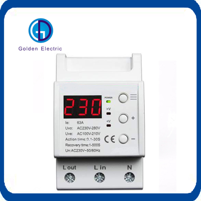 ROHS sertifikalı tek fazlı Voltaj/Akım Sızıntı Koruyucusu, Kwh Meter dahil