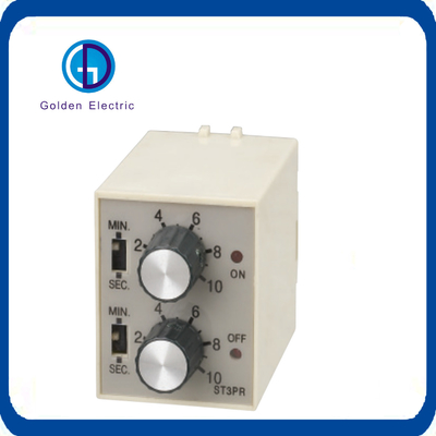 1 Fazlı AC 220V Zaman rölesi St3PC Serisi 220VAC Çalışma gücü AC220V ile Zamanlayıcı Gecikme