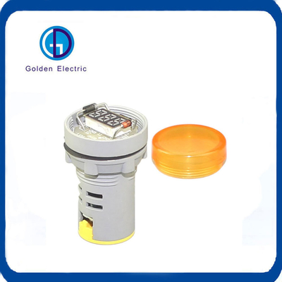 22mm Dijital Voltaj Ekranı LED Voltmeter AC60V-500V PC lamba gövdesi için gösterge ışığı