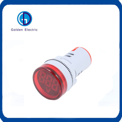 22mm Dijital Voltaj Ekranı LED Voltmeter AC60V-500V PC lamba gövdesi için gösterge ışığı