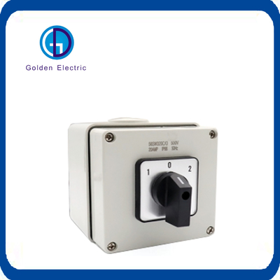 Özellik Avustralya Standart IP66 Motor Başlatma Rotary Değiştiricisi için Suya Karşılıklı Değiştirici