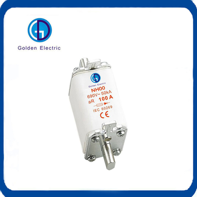 Chứng nhận CE Nh Series HRC Fuse AC690V 100A 200A 350A 500A cho bảo vệ tốc độ cao