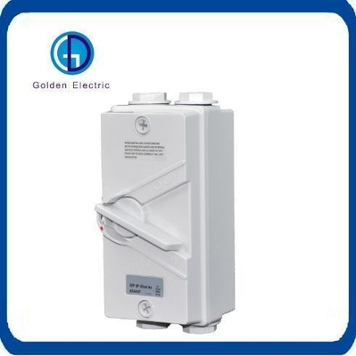 IP65 Ukf 1p/2p/3p/4p için tek sütunlu bağlantı kesici 20A 35A 63A El ile çalıştırma