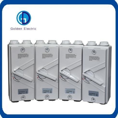 IP65 Ukf 1p/2p/3p/4p için tek sütunlu bağlantı kesici 20A 35A 63A El ile çalıştırma