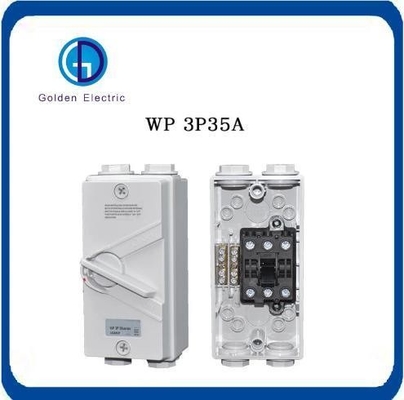 IP65 Ukf 1p/2p/3p/4p için tek sütunlu bağlantı kesici 20A 35A 63A El ile çalıştırma