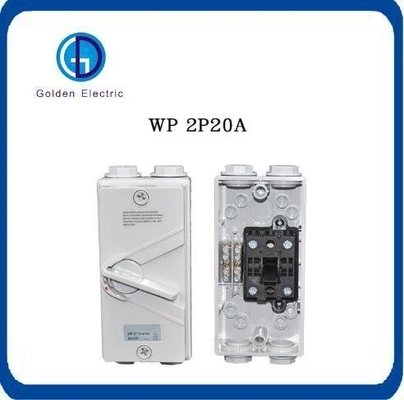 IP65 Ukf 1p/2p/3p/4p için tek sütunlu bağlantı kesici 20A 35A 63A El ile çalıştırma