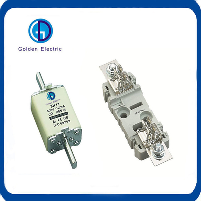 125A/160A/250A/400A/630A 운영 클래스 Gg 피지 블록 링크 AC 피지 베이스 피지 홀더 500V HRC 피지 링크
