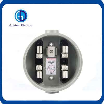 Mức bảo vệ IP54 Hộp ổ cắm đồng hồ 100A pha tròn đơn với 2 hàm nhôm 4