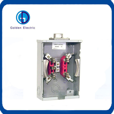 125A 4jaw 5jaw enkelfasig ringloos vierkante meter aansluiting voor elektrische meter basis