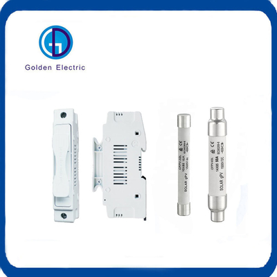 1500VDC Düşük Voltajlı Sigorta Kutusu Güneş PV ile Elektrikli DC Mini Sigorta Sahibi 10X85mm