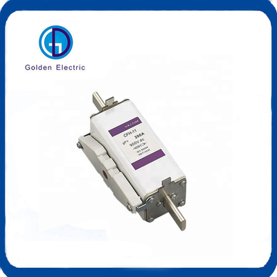 CE Standart Hız Kare Sigorta Bağlantısı 1500VDC 35A-400A DC Koruma için Gpv Güneş PV Sigorta