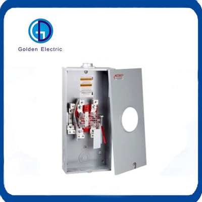 320A 600VAC 4 kaak Eenfase Ringloze Type Outdoor Residentiële Elektrische Meter Socket Meter Base Meterkast