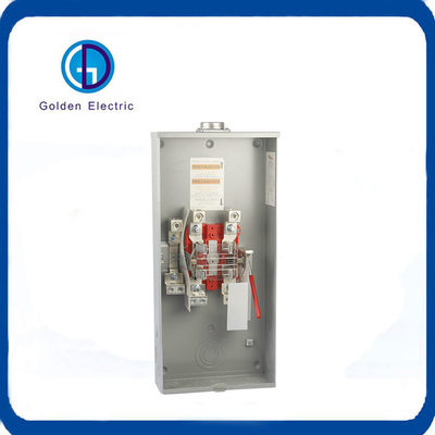320A 600VAC 4 kaak Eenfase Ringloze Type Outdoor Residentiële Elektrische Meter Socket Meter Base Meterkast