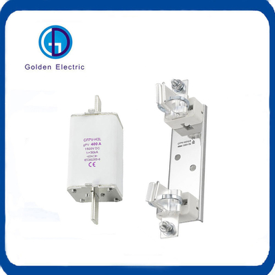 Thời gian liên tục 1-3ms Mặt trời PV Fuse Base DC 1500V 400A Links Knife Blade Porcelain Gpv