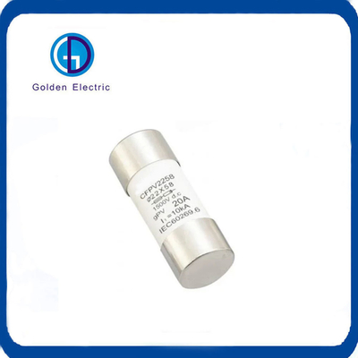 20A Tốc độ hợp nhất Porcelain hình trụ PV mặt trời DC1000V Fuse Link Fuses với 14 * 51mm