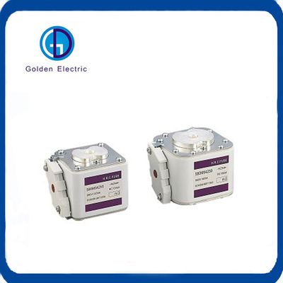 30A 63A 80A 100A 160A 200A 225A 315A 400A 500A 630A 융합된 정사각형 볼트형 AC/DC 퓨즈 링크 전기 퓨즈