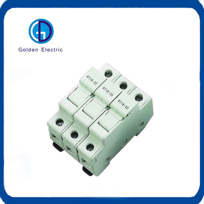 8X31mm 10X38mm 1p 2p 3p 16A 32A 500VAC 흰색 실린더식 피우스 홀더 전기 피우스 베이스