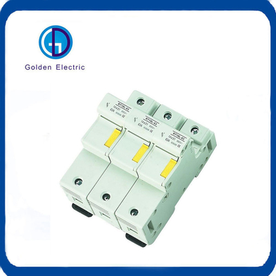 8X31mm 10X38mm 1p 2p 3p 16A 32A 500VAC 흰색 실린더식 피우스 홀더 전기 피우스 베이스