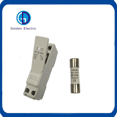 Năng suất định số AC 690V 1p N Fuse và Fuse Holder Điện cho PMC 10X38mm