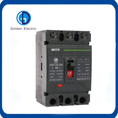 400V değerli Gdm1 Güç dağıtım için MCCB Normal Tip 125A 250A 400A 630A 800A