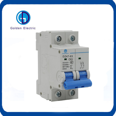 Düşük Voltajlı Devre Kesicisi MCB Dz47 AC 230/400V 16A 20A 25A 32A 63A 1P/2P/3P/4P Miniatür