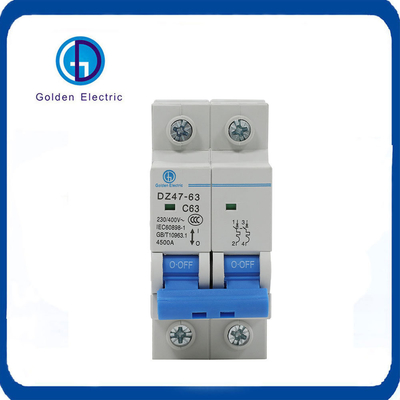Düşük Voltajlı Devre Kesicisi MCB Dz47 AC 230/400V 16A 20A 25A 32A 63A 1P/2P/3P/4P Miniatür