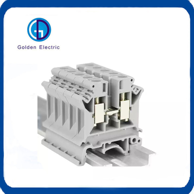 Harga yang bagus Universal UK6n 24-10AWG DIN Rail Wire Terminal Blocks untuk kebutuhan kabel persegi panjang on line