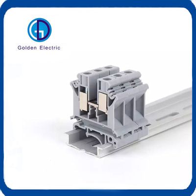 UK Series Cage Spring Terminal Block Brass Spring Wire Connector 800V Большое напряжение