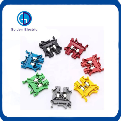 UK Series Cage Spring Terminal Block Brass Spring Wire Connector 800V Большое напряжение