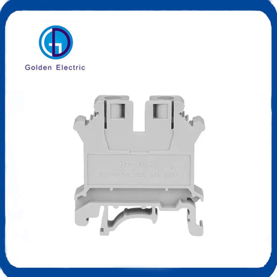 UK Series Cage Spring Terminal Block Brass Spring Wire Connector 800V Большое напряжение
