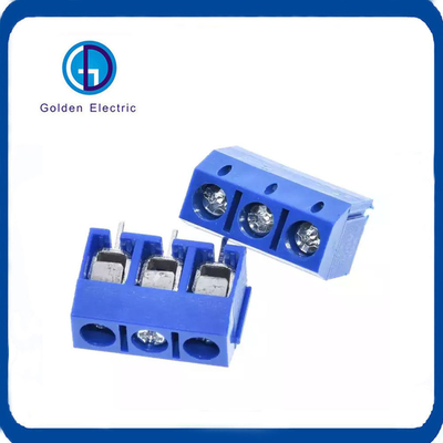 Harga yang bagus 15A Sekrup Fixed PCB Terminal Block Connector 2p 3p 4p 5.0mm Straight Pin Biru Hijau Splicing Type on line