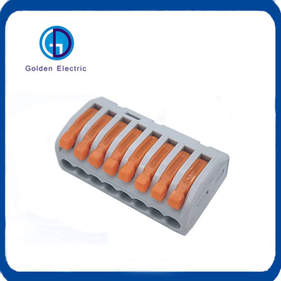 Harga yang bagus Wire Conductor 8 Pins Push-in Terminals Block Splice Wiring Connectors dan Efficiency on line