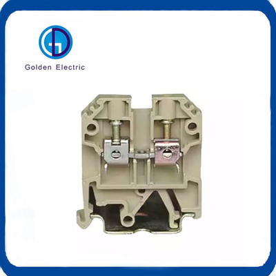 Sak Jxb 4mm2 Panel Mount Terminal Block توزیع کانکتور مواد مس برای PA66 نایلون