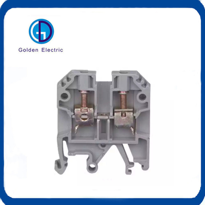 Sak Jxb 4mm2 Panel Mount Terminal Block توزیع کانکتور مواد مس برای PA66 نایلون