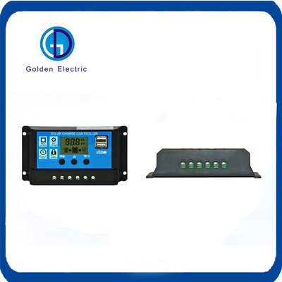 Màn hình LCD Bộ điều khiển sạc năng lượng mặt trời 30A/20A/10A 12V 24V Tự động với bộ điều chỉnh PV USB kép Bộ sạc pin