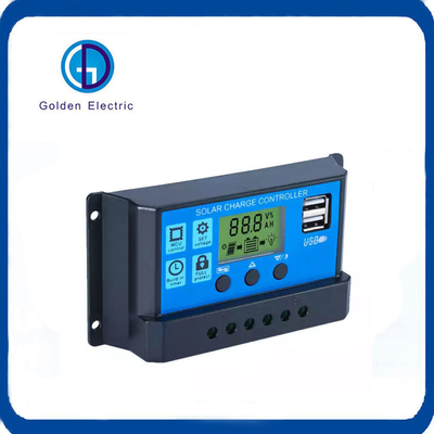 Bộ điều khiển bảng điều khiển mặt trời PWM Off Grid 12V 24V Auto 10A/20A/30A Bộ điều khiển sạc mặt trời