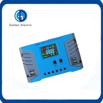 Güneş Şarj Kontrolörü 12V 24V Otomatik Çift USB 10A 20A 30A 40A 50A 60A PWM Lityum Kurşun Asit Pil
