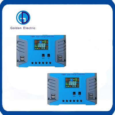 Güneş Şarj Kontrolörü 12V 24V Otomatik Çift USB 10A 20A 30A 40A 50A 60A PWM Lityum Kurşun Asit Pil