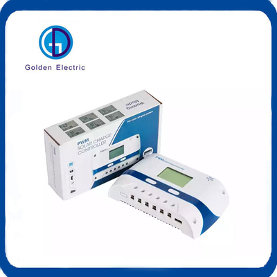 PWM 충전 모드 10A 20A 40A 50A 60A 태양 전지 패널 충전 컨트롤러 2 USB 포트
