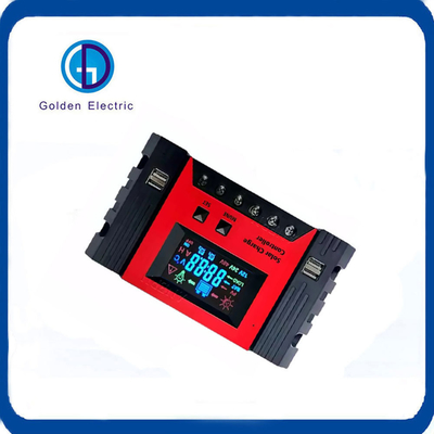 12V 24V Otomatik 10A/20A/30A/40A/50A/60A USB çıkışı 5V/2A Max ile Güneş Şarj Kontrolörü